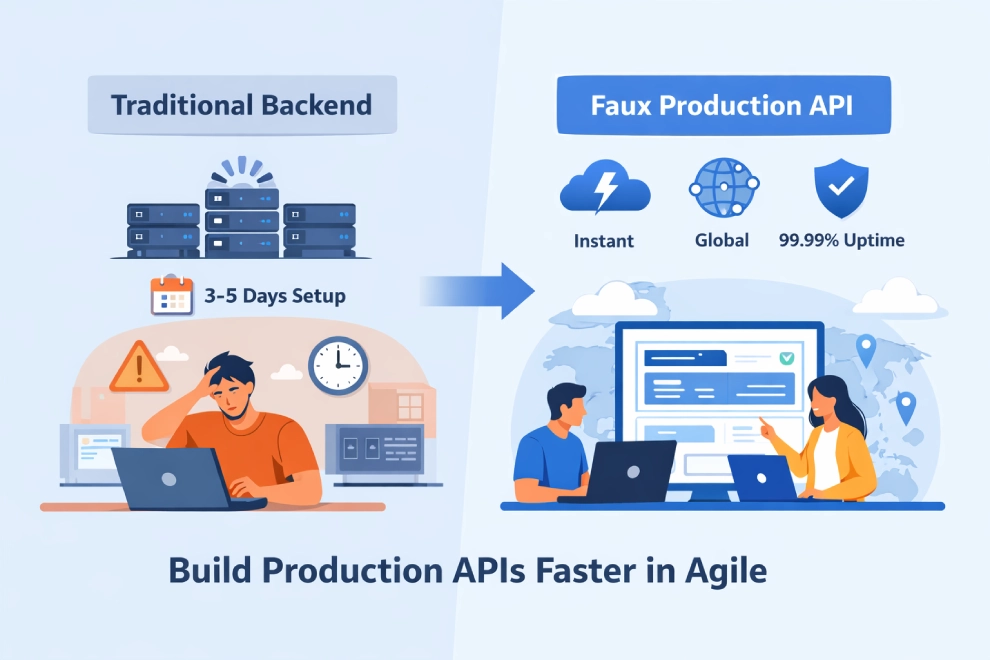 Speed up Agile development process with Faux API production infrastructure.
